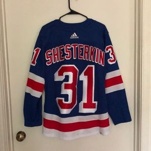 Authentic Shesterkin New York Rangers Adidas Hockey Jersey